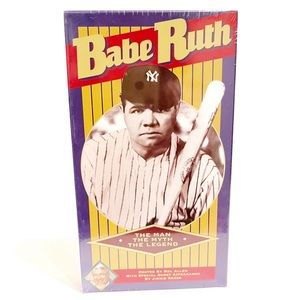 Vintage Babe Ruth VHS Tape Movie Film Baseball 1995 Mel Allen Documentary Sealed